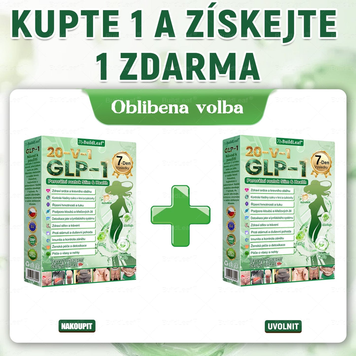🏆Oficiální obchod | BuildLeaf® GLP-1 20-v-1 Slim & Zdraví orální roztok 💧 (1× denně, výsledky za 7 dní). Obsahuje 100 mld. CFU probiotik ✅ Podporuje hubnutí, zdraví srdce, trávení i energii.
